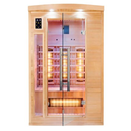 Sauna a raggi infrarossi al Quarzo 2 posti Timo 120x105 cm