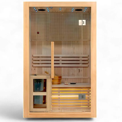 Sauna Finlandese 2 posti Aspen 120x105 cm