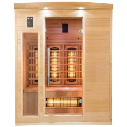 Sauna raggi infrarossi al Quarzo 3 posti Timo 153x110 cm