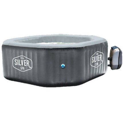 Vasca idromassaggio esterno gonfiabile esagonale Silver