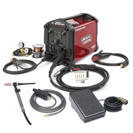 LINCOLN POWER MIG 210 MP MULTI PROCESS WELDER WITH TIG KIT (K4195-2) - nhraceengine.nl